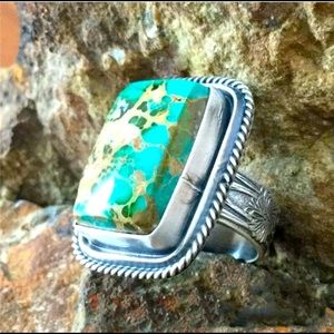 **NEW Antique Silver Turquoise Rings